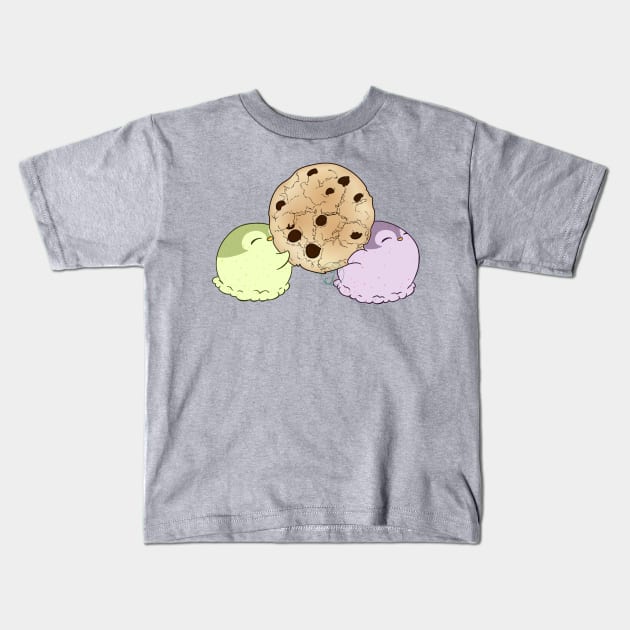 Penguinscoops - cookie Kids T-Shirt by JuditangeloZK